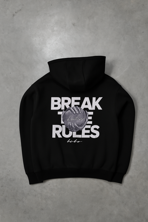 “BREAK THE RULES “ BACK PRINTED HOODIES
