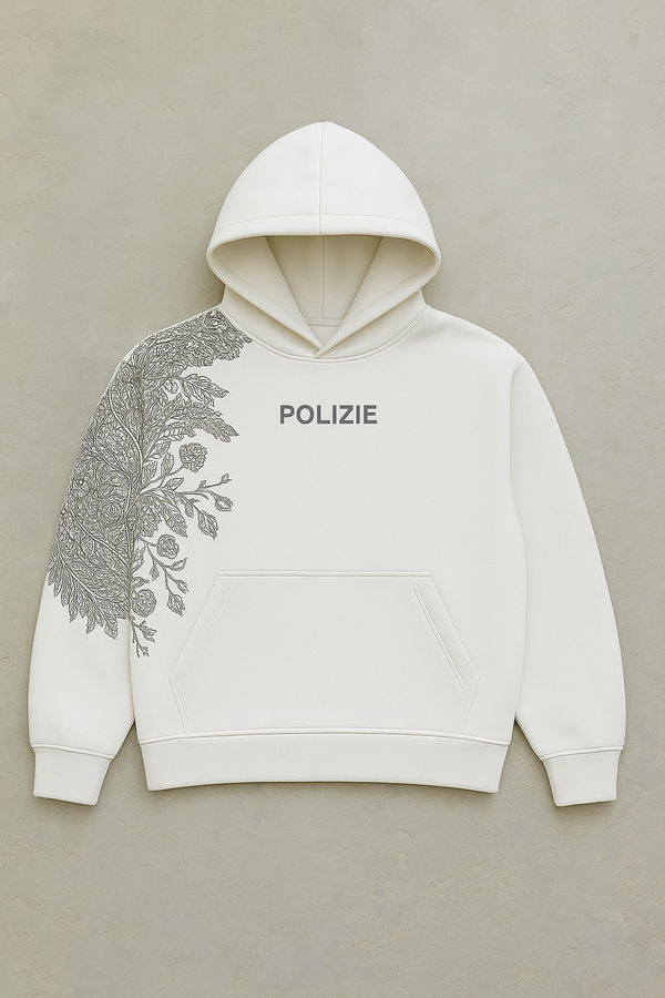 POLIZEI Artistic Floral Hoodie