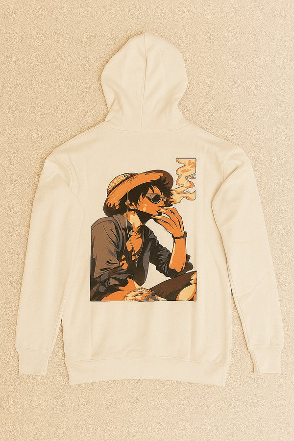 Retro Cowboy Graphic Hoodie – Cream Edition