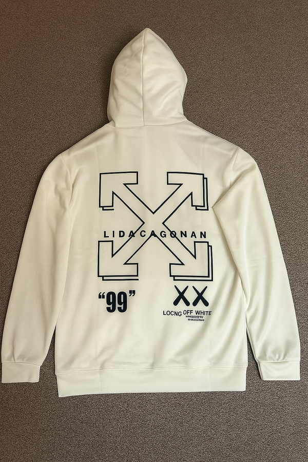 OFF Directional Graphic Hoodie –